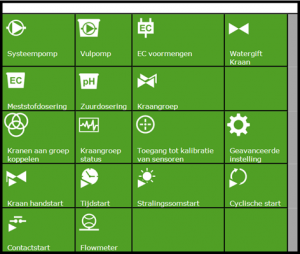 hortimax go screenshot irrigatie